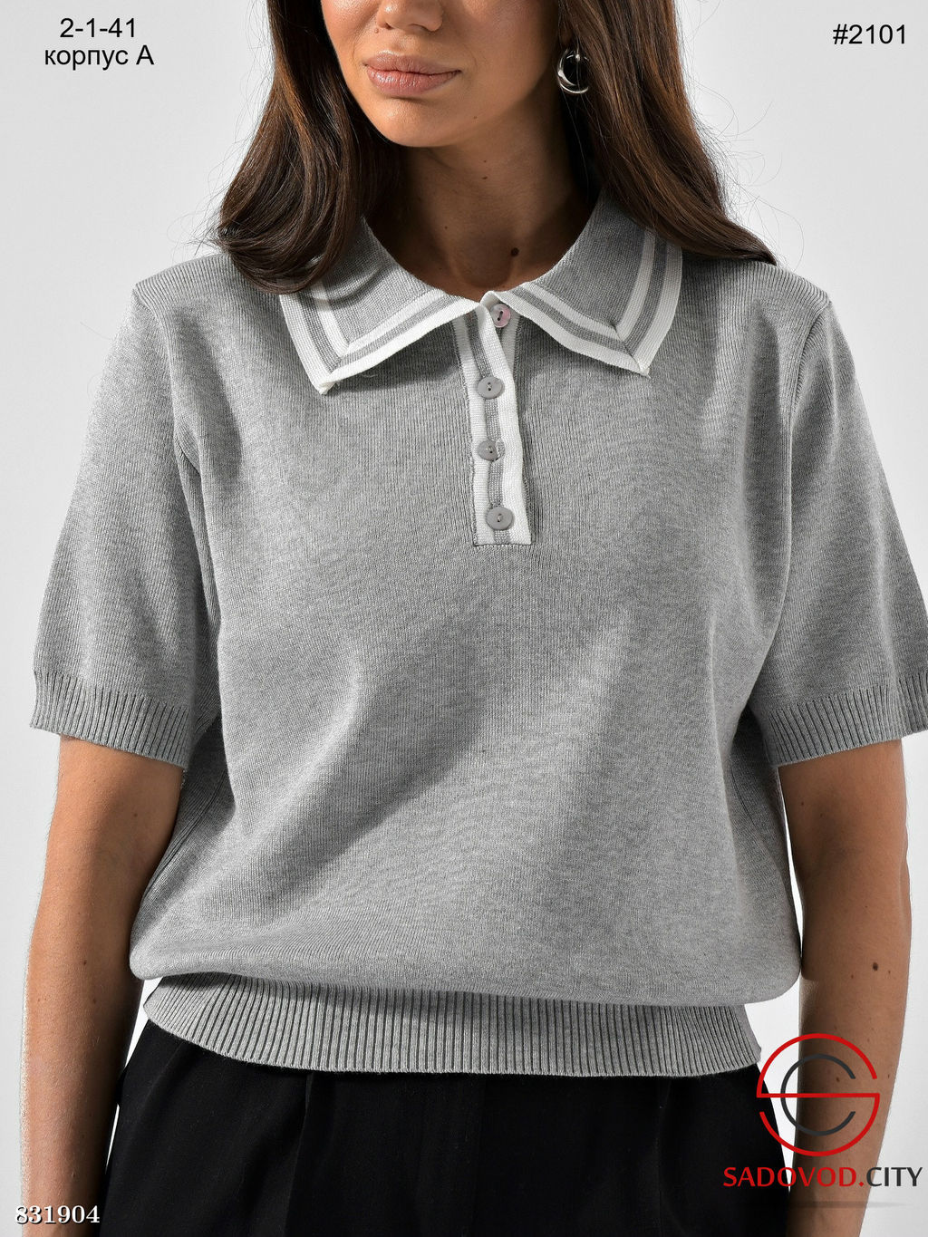 Футболка поло с пуговицами - Bruno фото 2