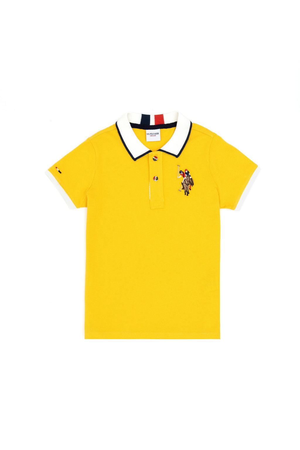 U. S. Polo Assn / Базовая футболка Saffron для мальчиков - U.s. polo assn фото 2