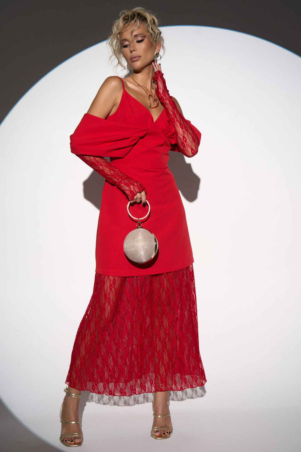 Кружевная юбка Пэрис (красный) - Эльза фото 9