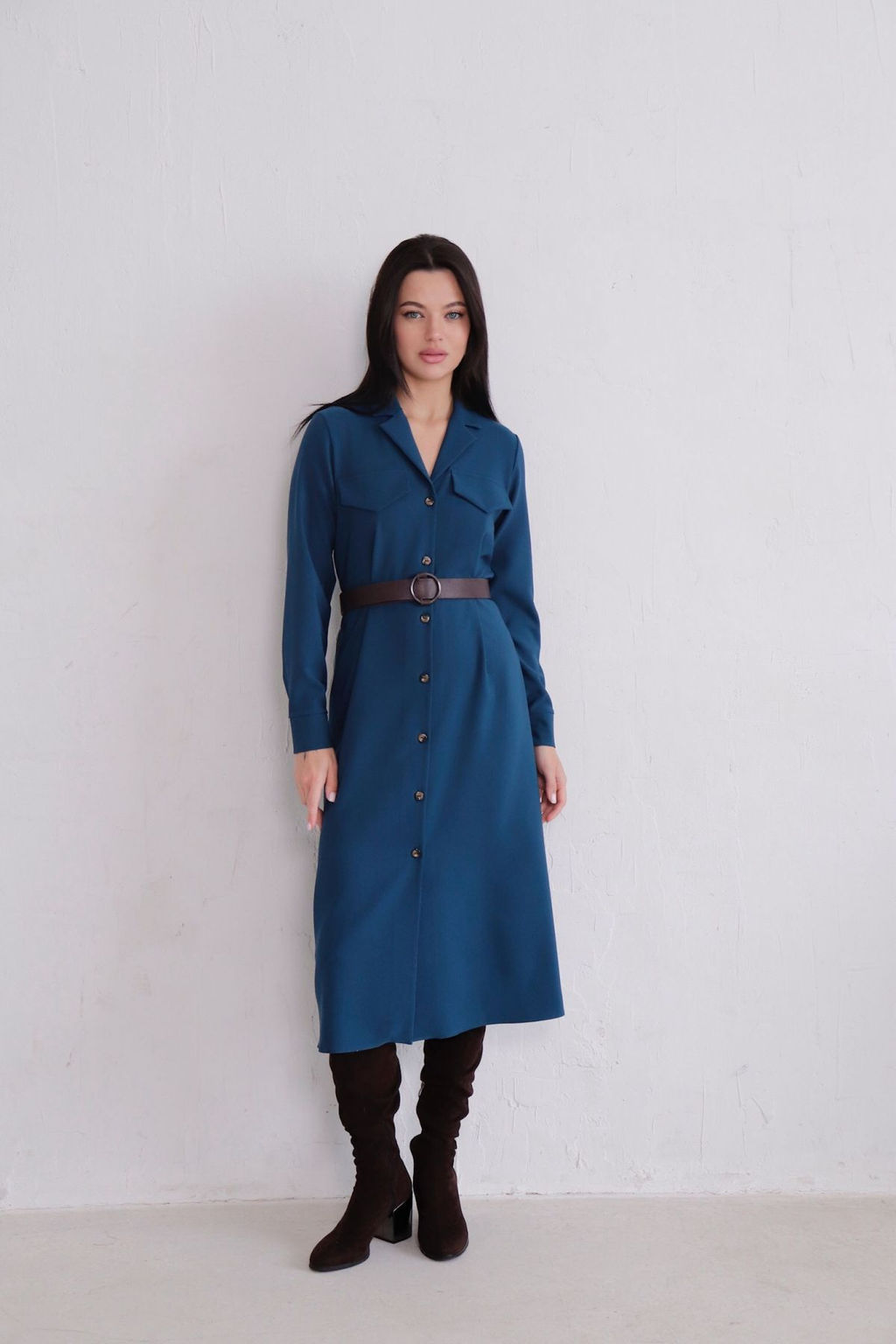 Платье-рубашка с английским воротником - Martichelli фото 364