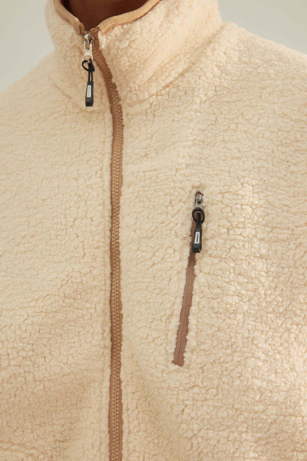 Limited Edition Ekru Regular Fit Welsoft Pelus Mont TMNAW24MO00032 - Trendyolmilla фото 5