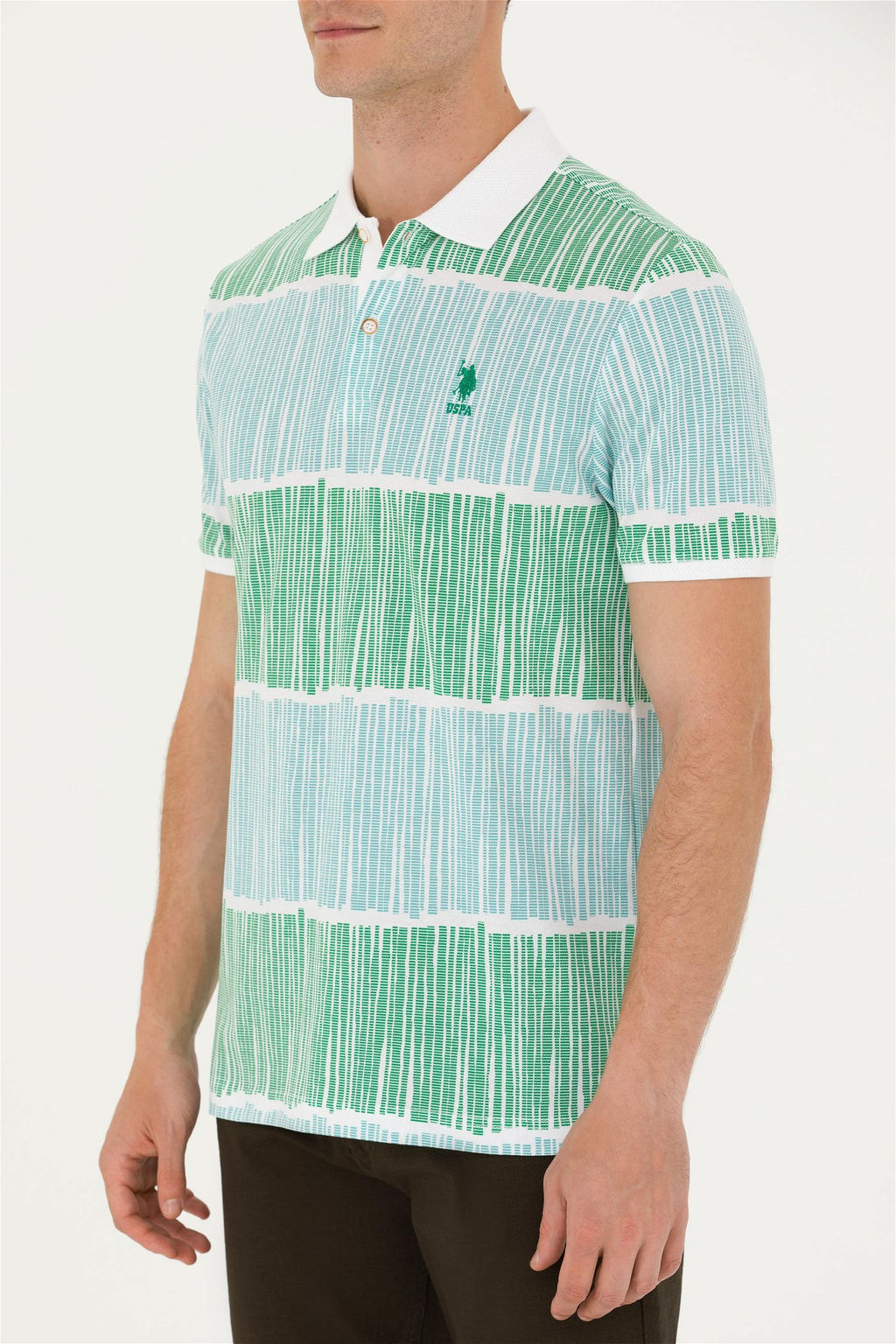 U. S. Polo Assn Мужская зеленая футболка - U.s. polo assn фото 13