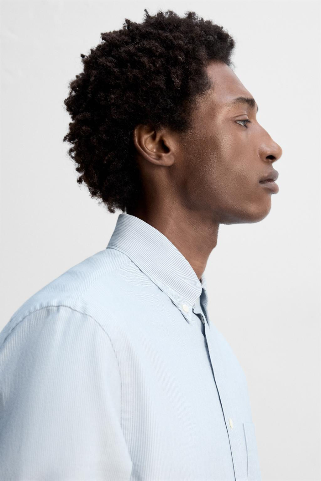 STRIPED OXFORD SHIRT - Zara фото 5