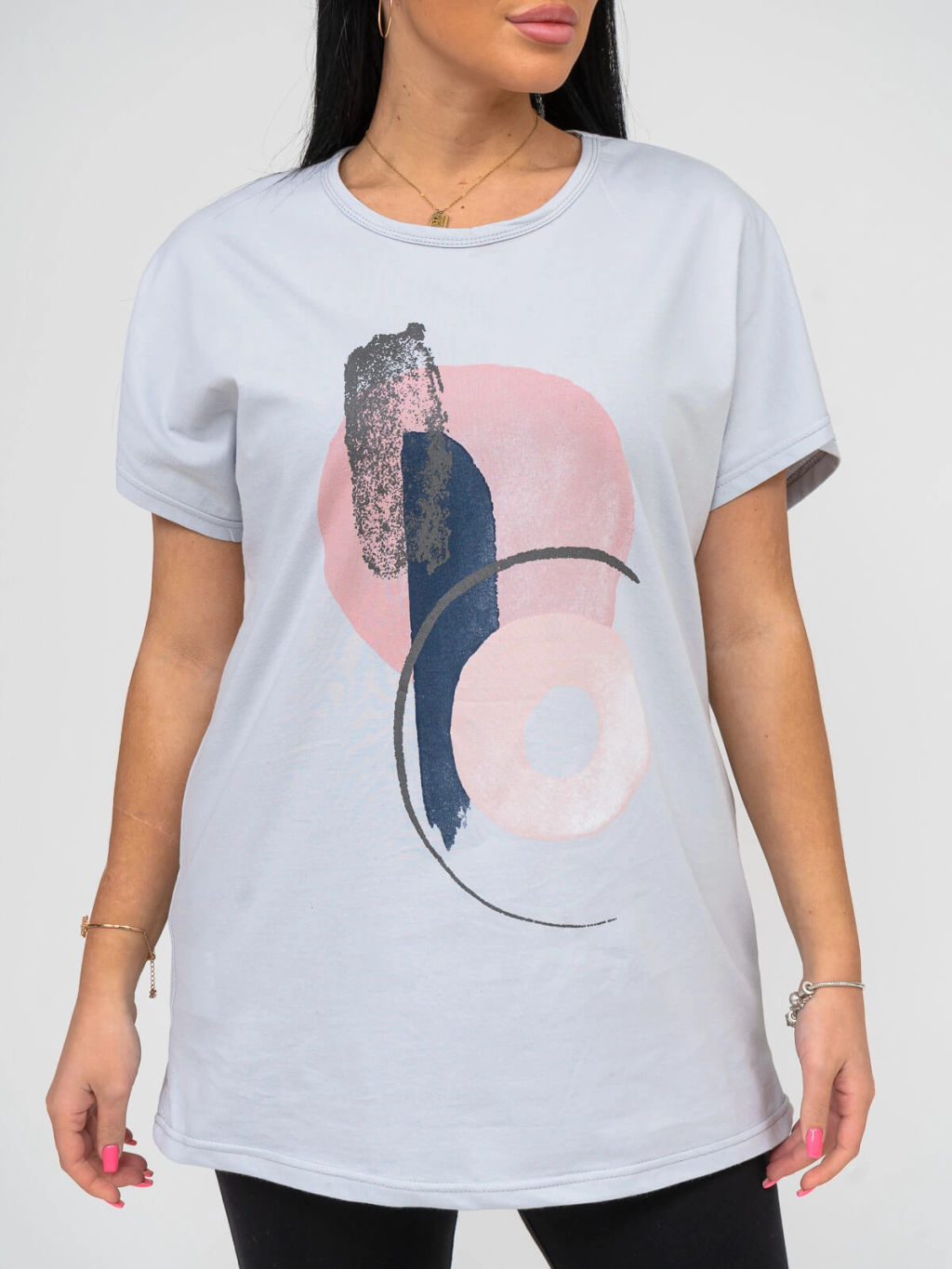 Костюм женский, цвет серый черный