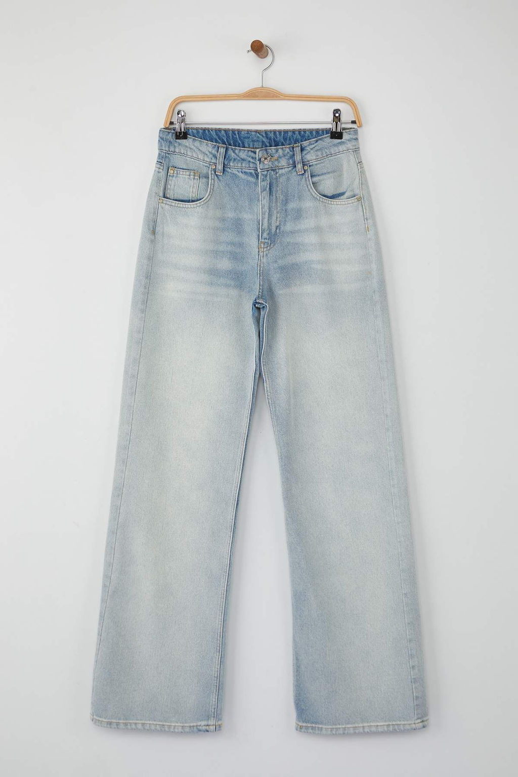 Mavi Vintage Y?kama Yuksek Bel Genis Paca Wide Leg Jeans TWOAW26JE00072 - Trendyolmilla фото 5