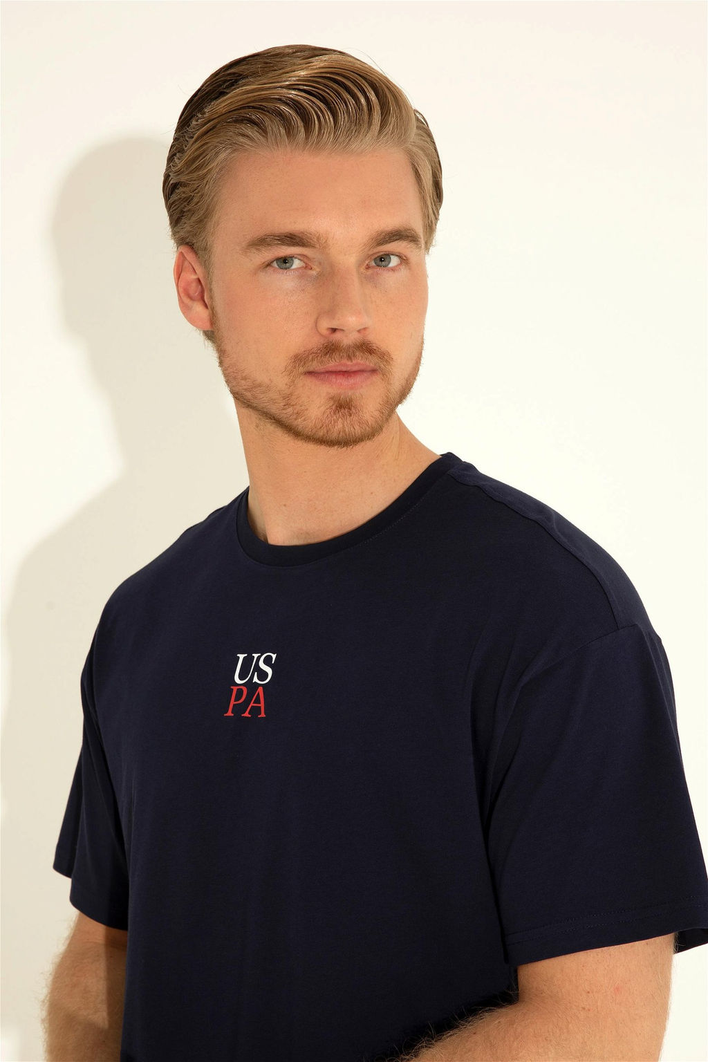 Футболка U.S. Polo Assn. мужская темно-синяя хлопок  фото 10