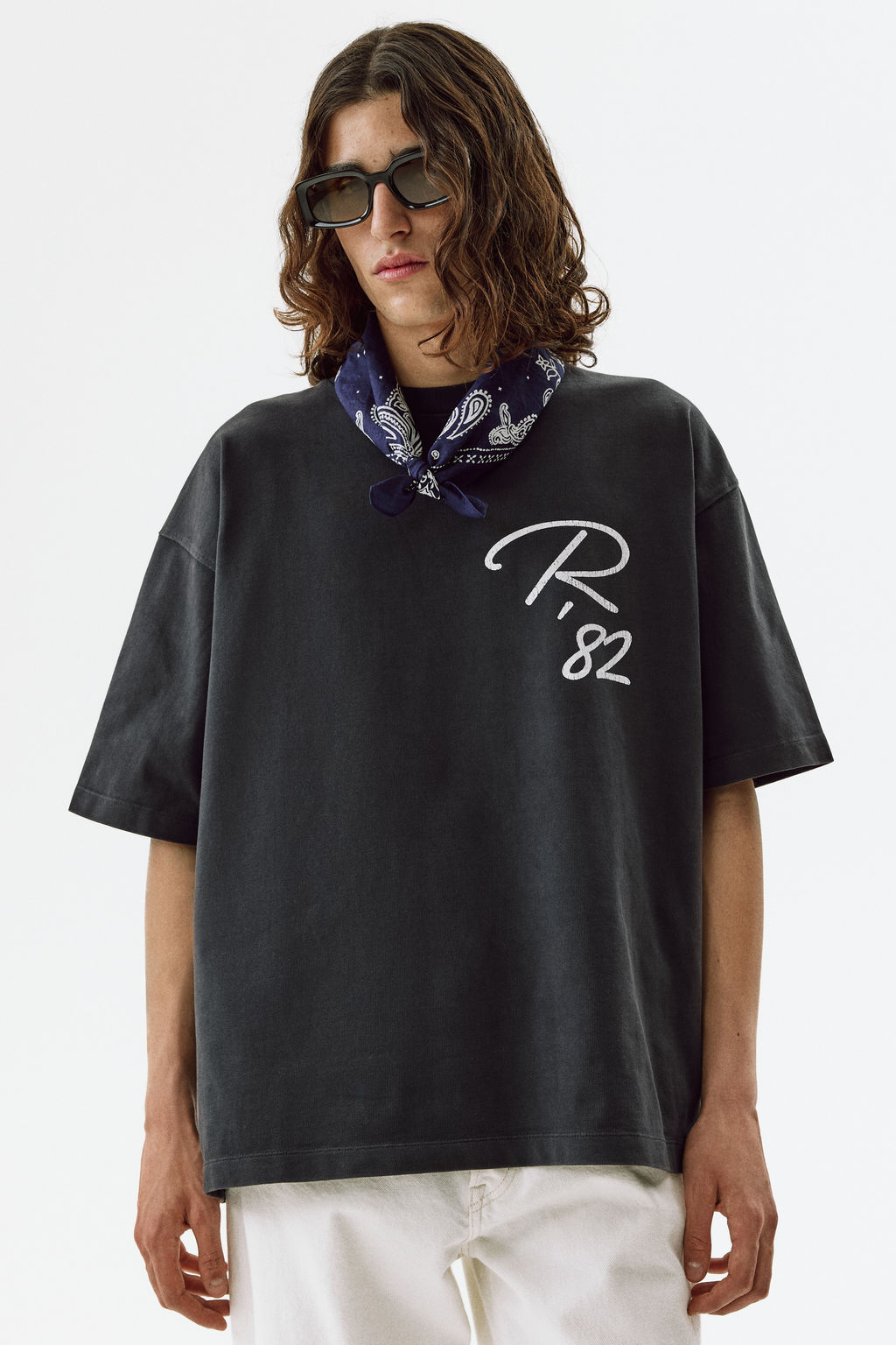 Camiseta estampada de algod?n Oversized Fit - H&m фото 9
