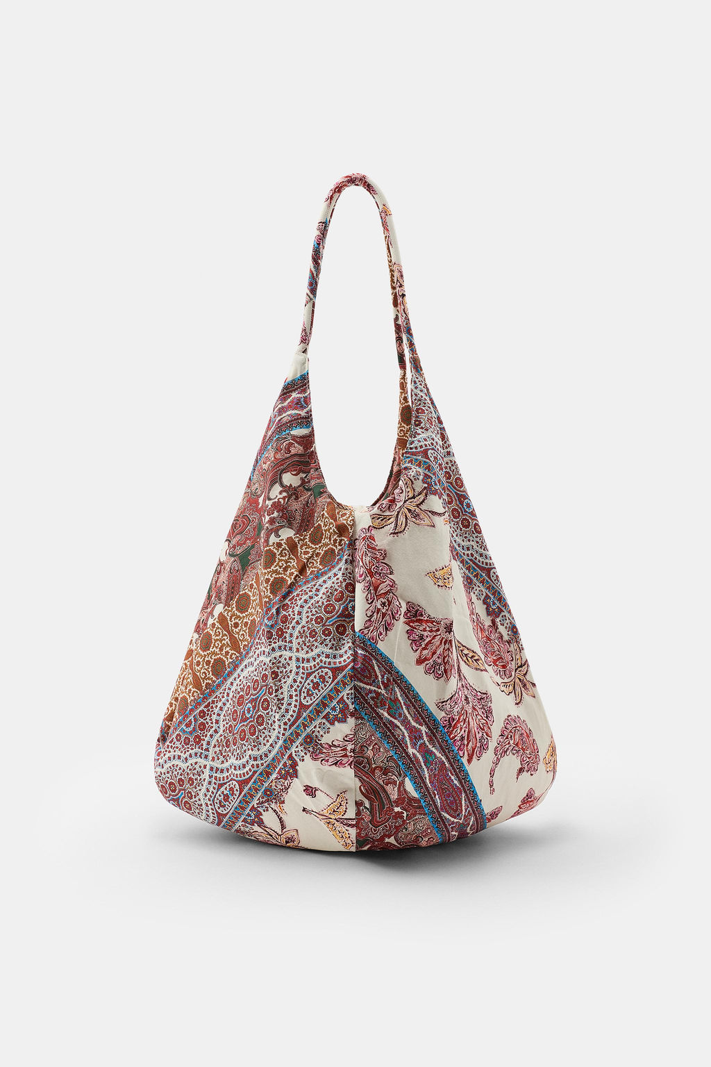 BOLSO ALGOD?N ESTAMPADO PATCHWORK / ?nico - Zara фото 3