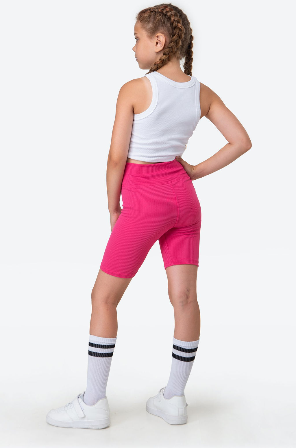 Велосипедки в рубчик для девочки Happyfox