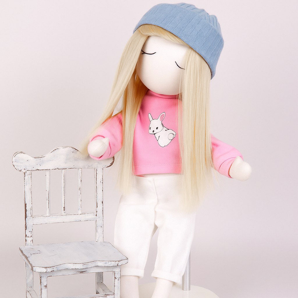 HobbyBe HAR-7 Тресс для кукол 15 см 100 см 25 г 01 св.пшеничный