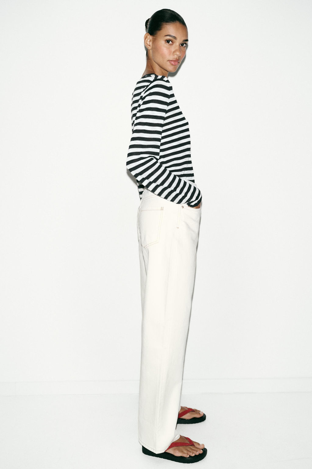 JEANS Z.03 STRAIGHT HIGH-WAIST LONG LENGTH - Zara фото 28