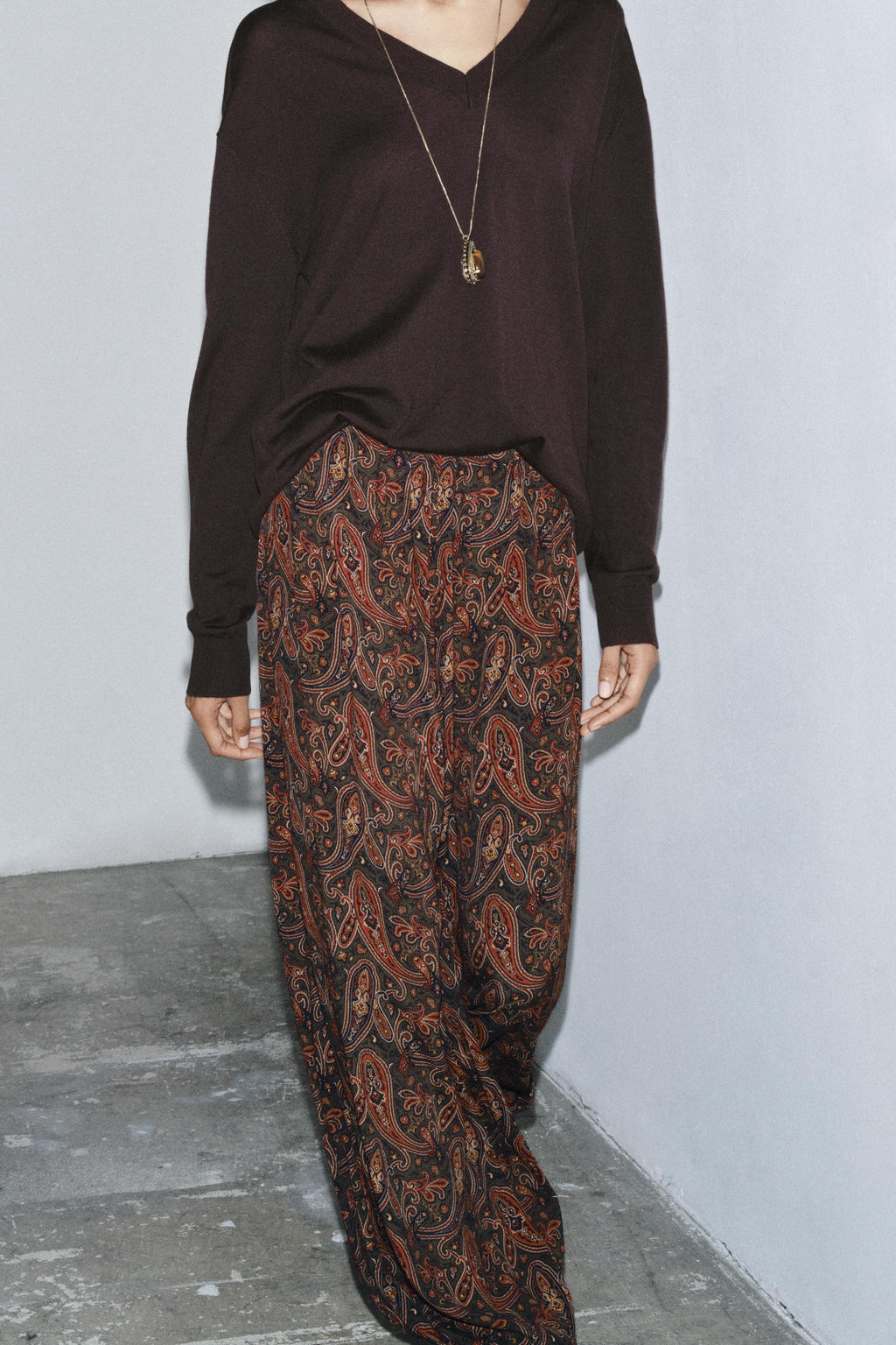 ZW COLLECTION PAISLEY TROUSERS - Zara фото 4