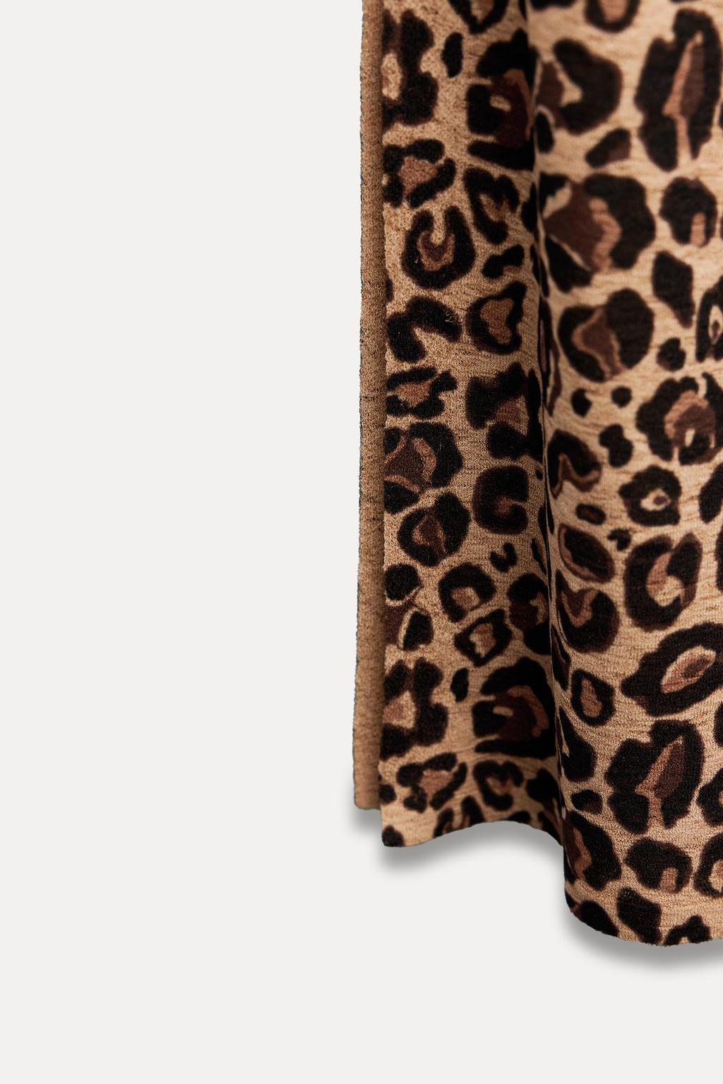 ANIMAL PRINT LONG KNIT TOP - Zara фото 8