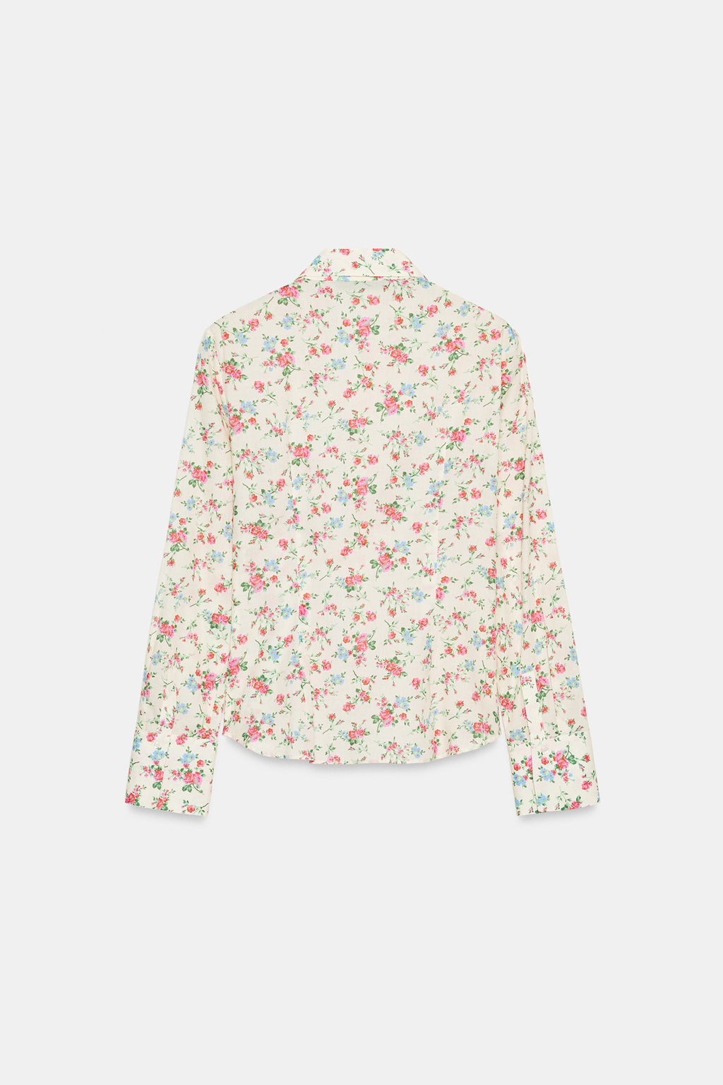CAMISA ESTAMPADO FLORES VOLANTES / ?nico