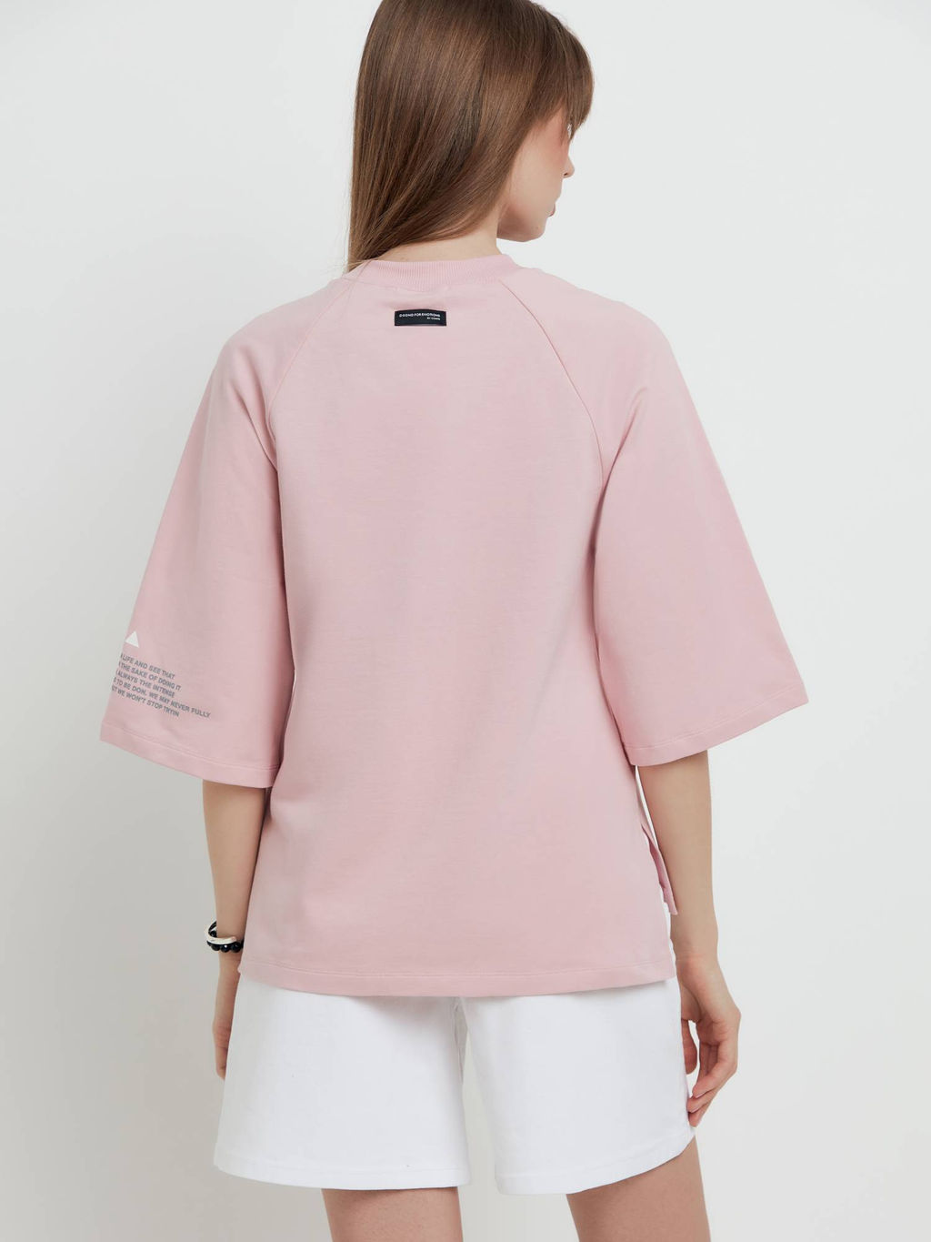 CONTE Oversize-футболка из футера с удлиненной спинкой New day LD 1702 romantic pink