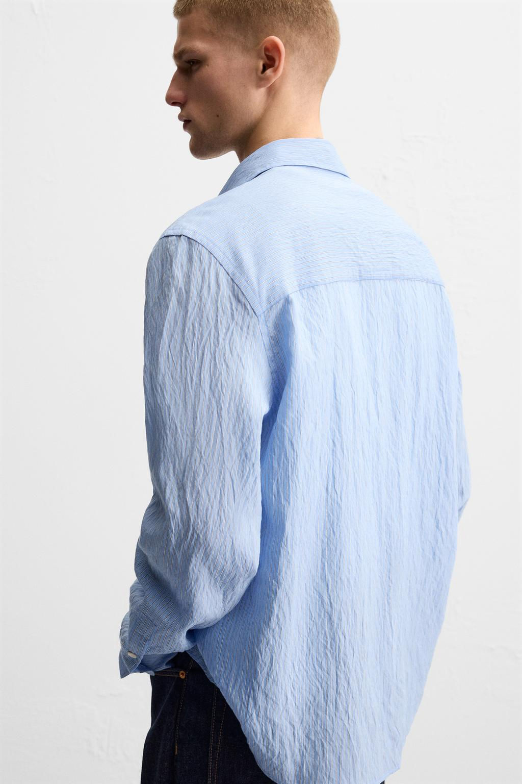 STRIPED FLOWING SHIRT - Zara фото 6