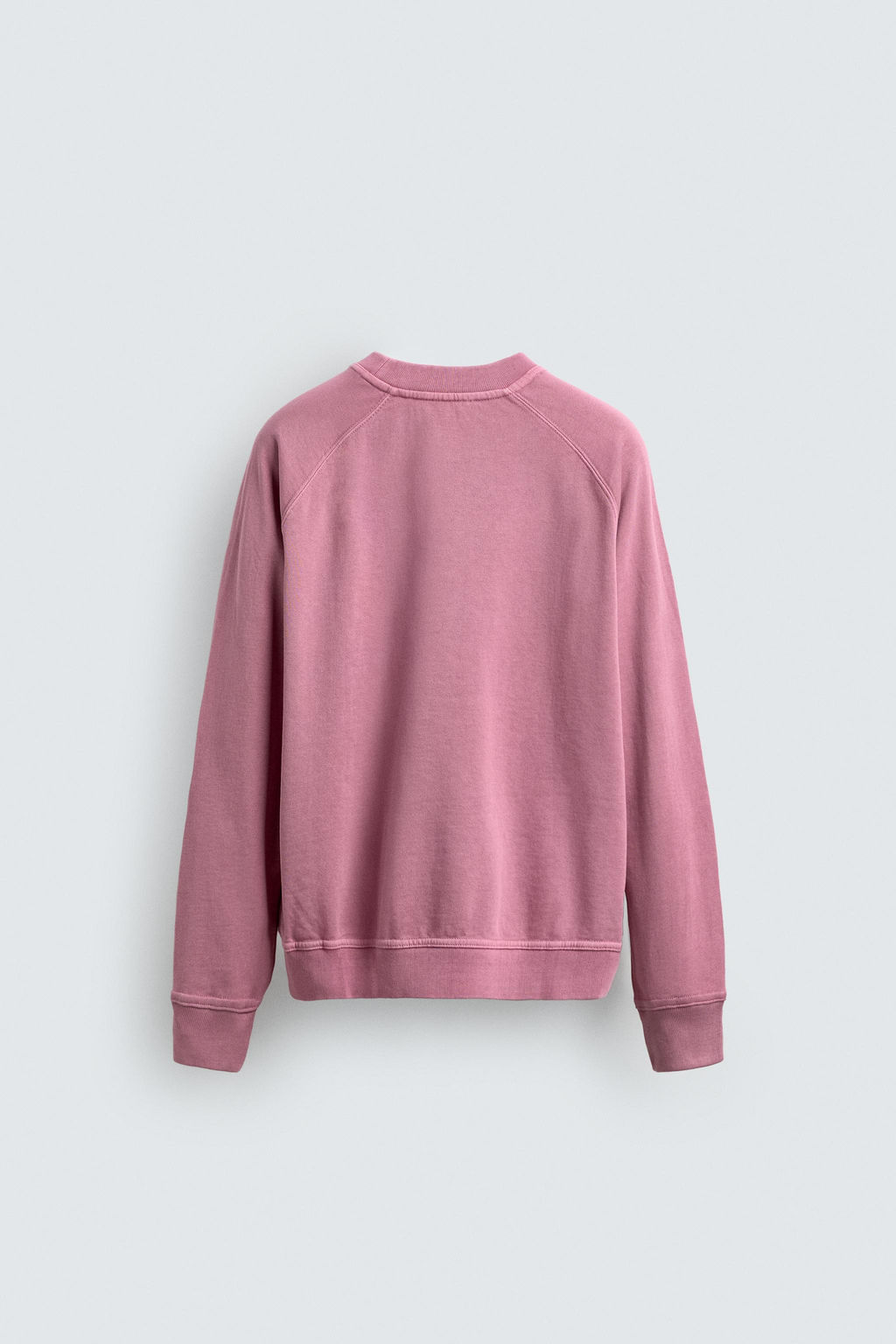 SUDADERA CREWNECK LAVADA / oro rosa - Zara фото 8