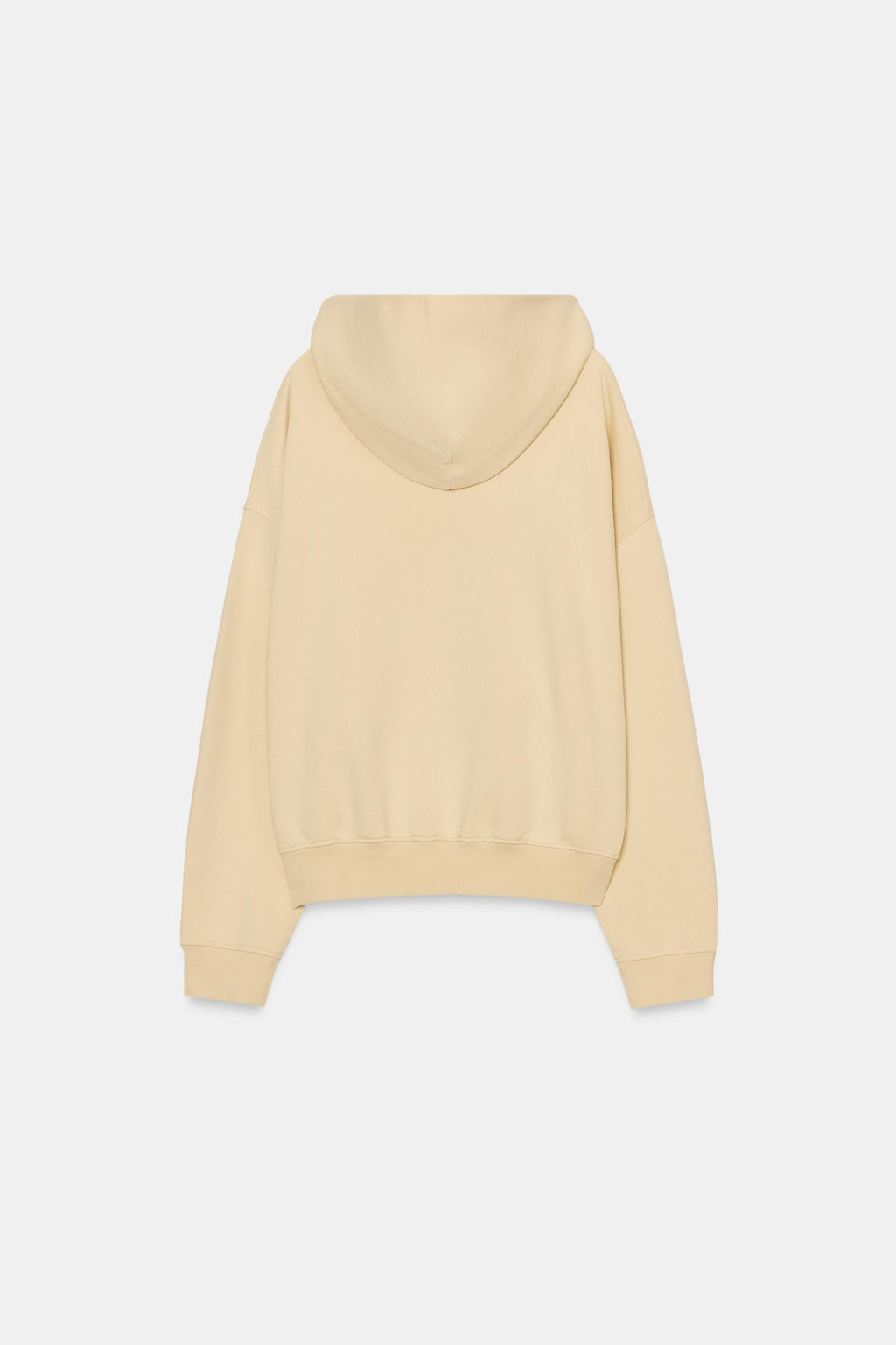 SUDADERA CAPUCHA EFECTO LAVADO / Amarillo - Zara фото 7