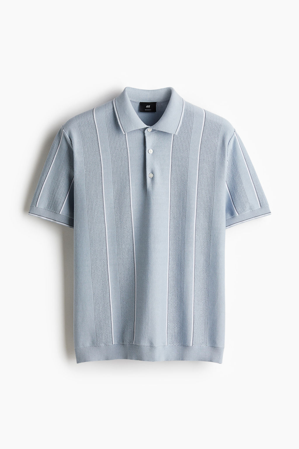 Polo en punto pointelle Regular Fit - H&m фото 2