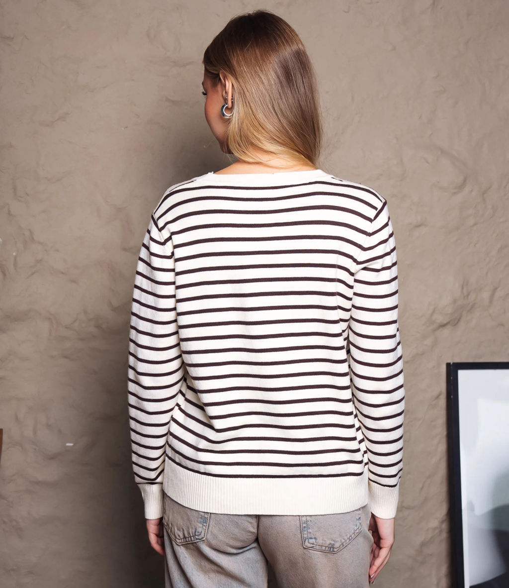 Джемпер #КТ712, кремовый - Dommod фото 3