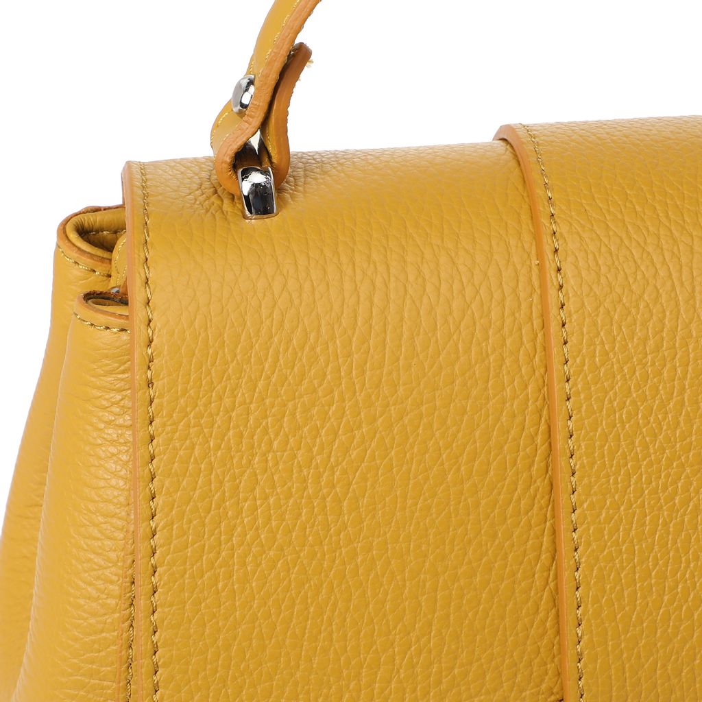 Женская сумка с ручкой DIVAS BAG ARGELIA Артикул 2360007, горчичный  фото 4