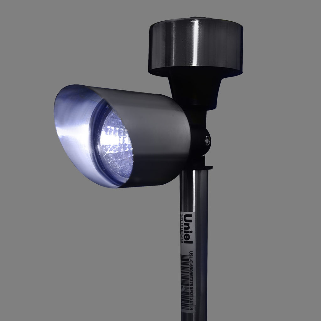 USL-C-690/MT375 SPOT SET24 Садовый светильник на солнечной батарее, в составе набора из 24шт. Белый свет. 1*ААA Ni-Cd аккумулятор в/к. IP44. TM Uniel. - Volpe фото 7