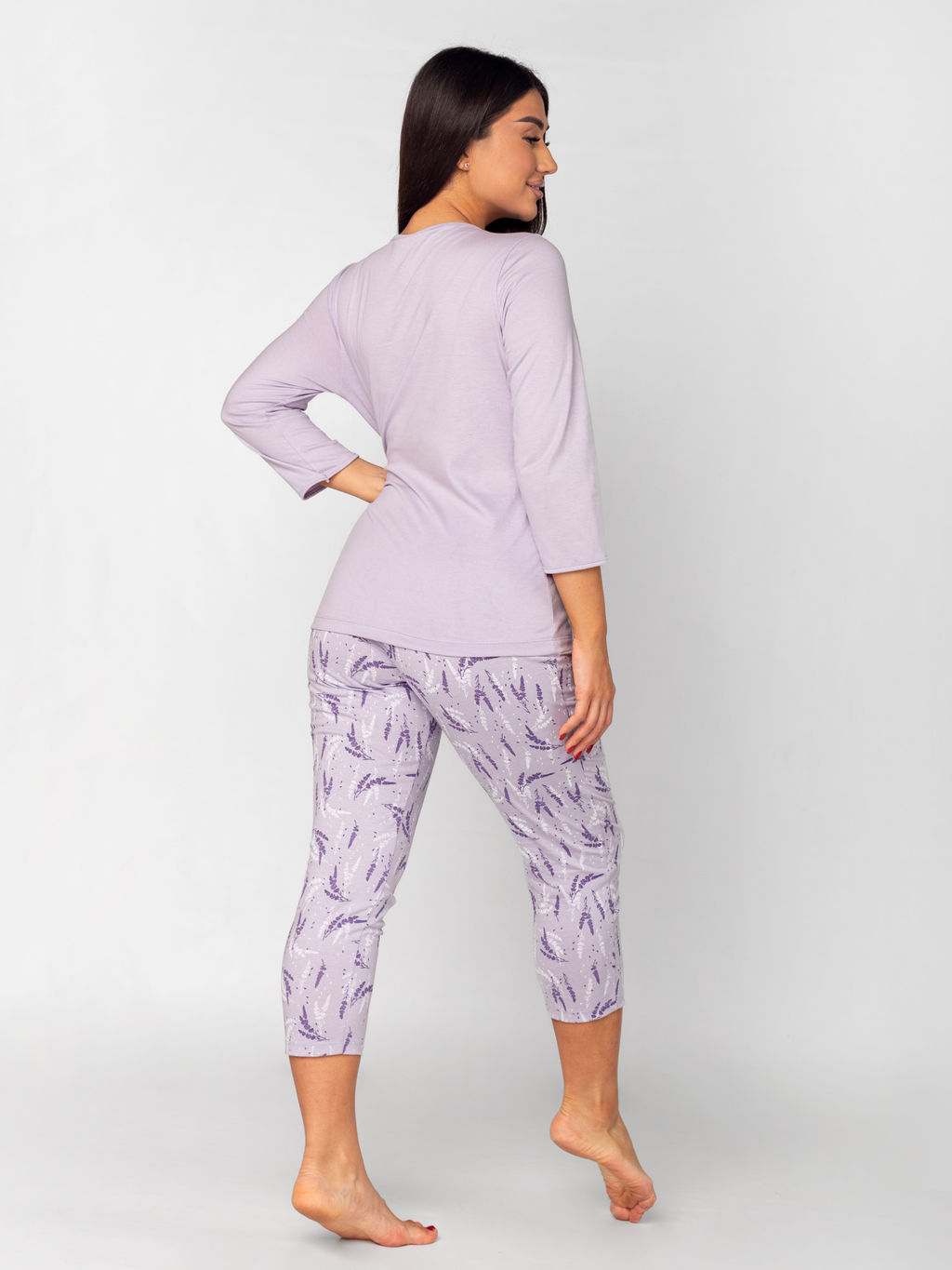 Пижама женская кулирка с брюками "ЛАВАНДА"