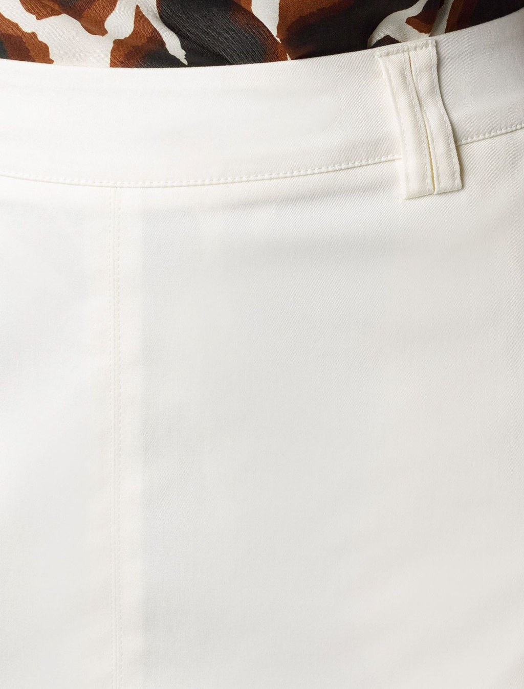 Юбка-миди из хлопка с разрезом VILATTE