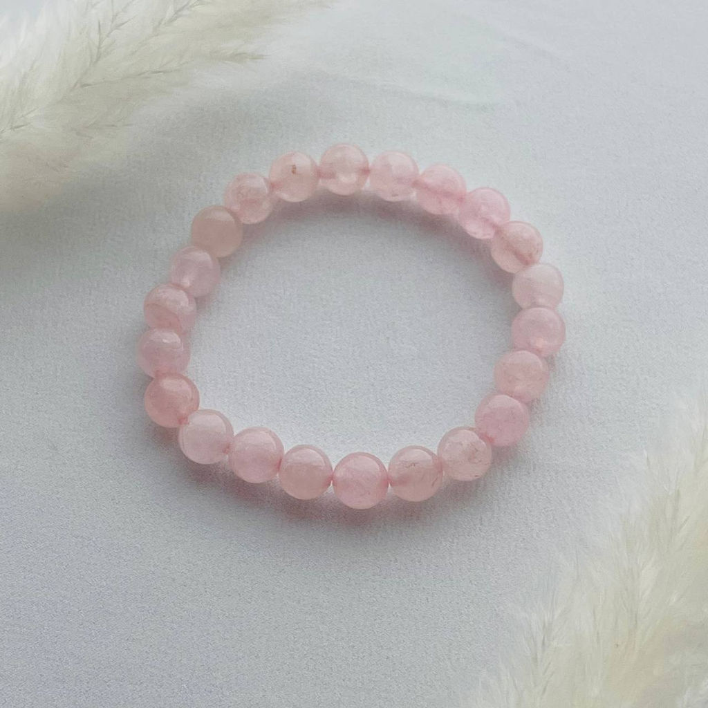 Браслет из Розового кварца 18 см