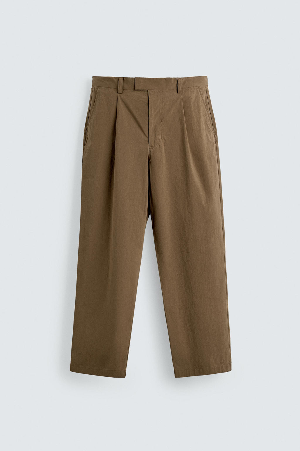 PANTAL?N T?CNICO WIDE FIT TRAJE / Camel claro - Zara фото 7