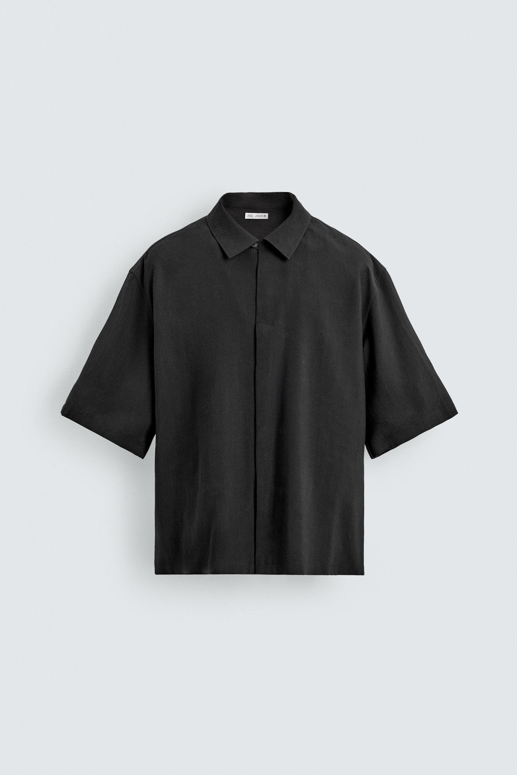 Рубашка Fluida Relaxed Fit черная