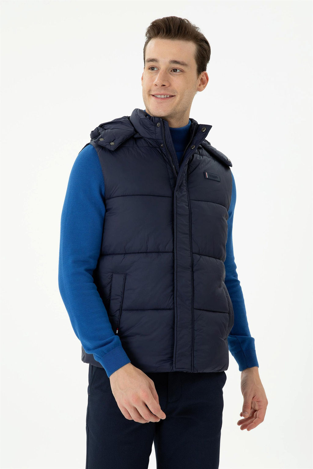 Мужской темно-синий жилет Неожиданная скидка в корзине - U.s. polo assn фото 3