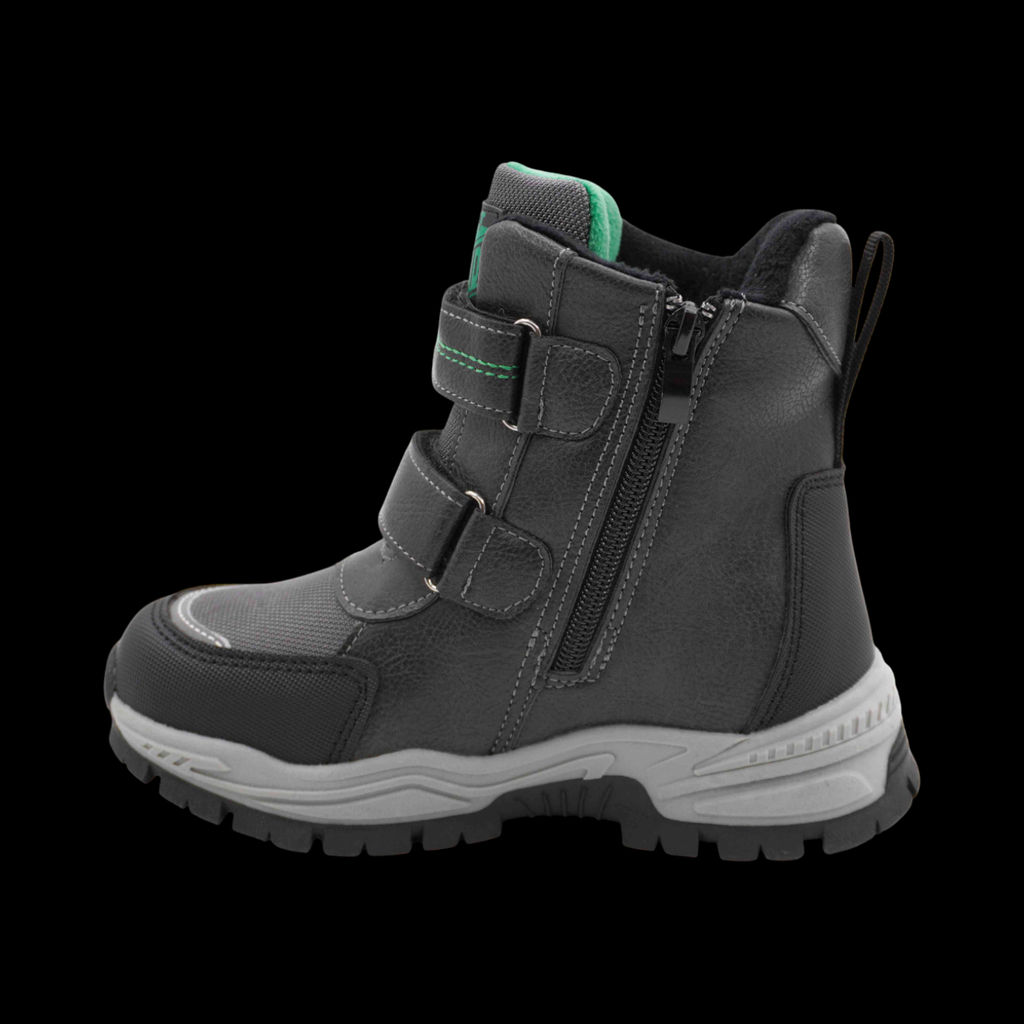 Ботинки мембранные на меху А6671-3 серые