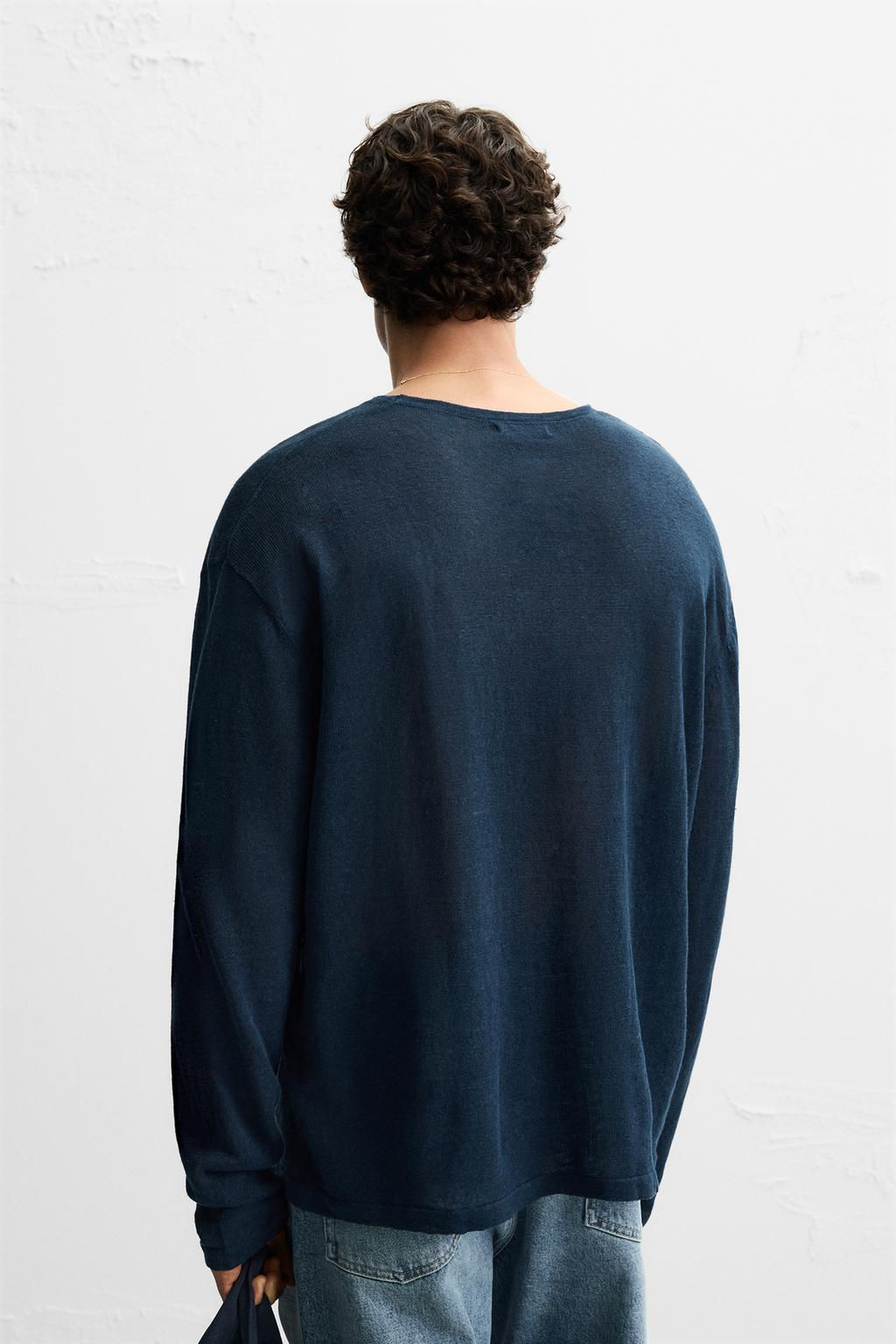 100% LINEN SWEATER - Zara фото 3