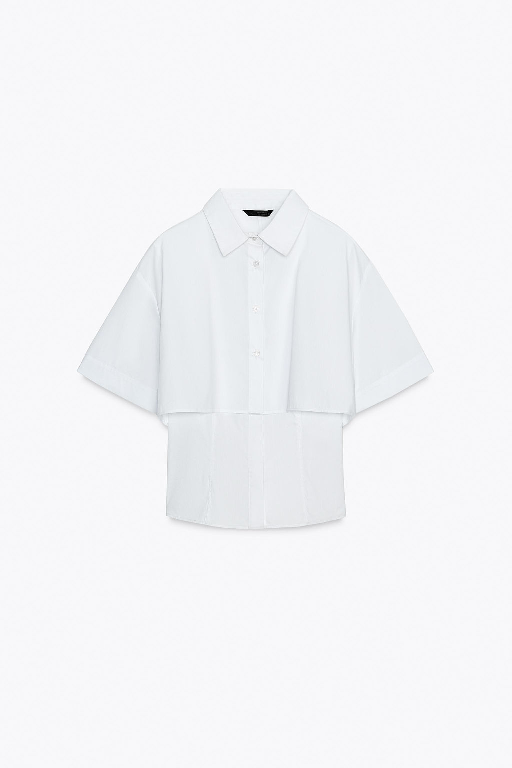 DOUBLE-LAYER POPLIN SHIRT - Zara фото 7