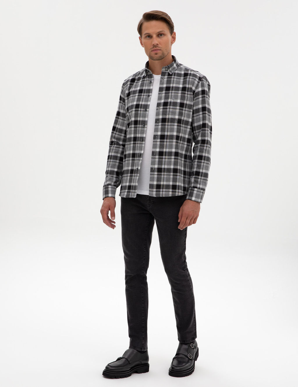 Siyah Regular Fit Uzun Kollu G_mlek - Pierre cardin фото 4