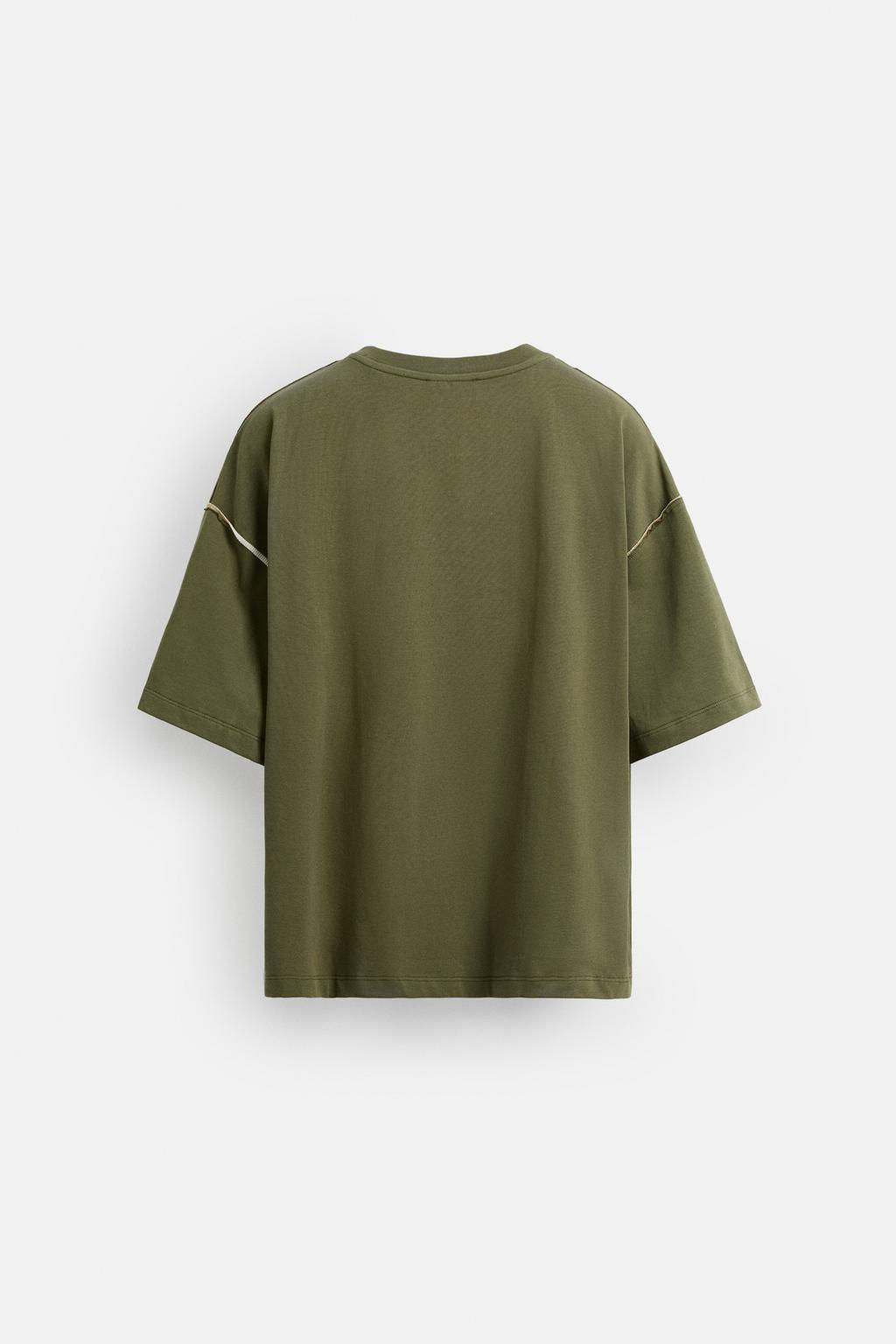CONTRAST T-SHIRT - Zara фото 8