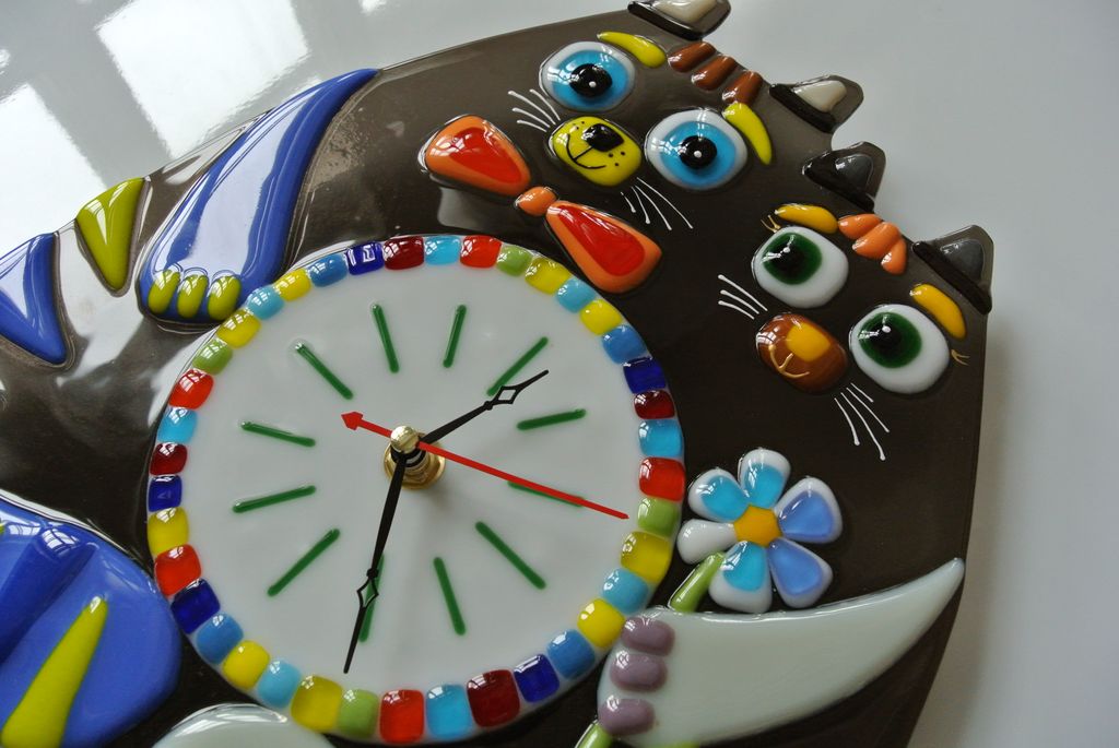 Настенные часы Влюбленные коты - Стрекоза фото 5