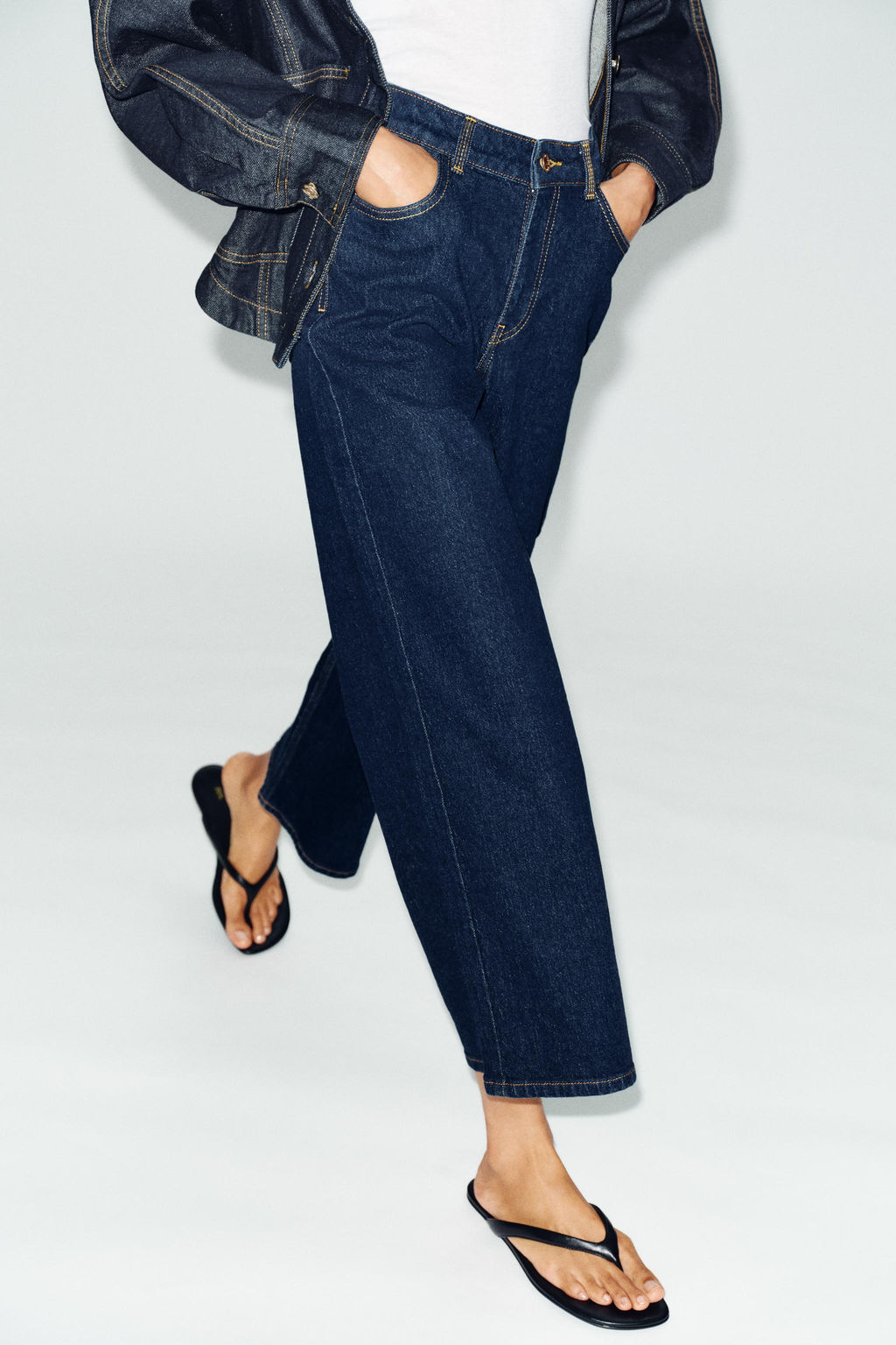 JEANS Z1975 CULOTTE TIRO ALTO COMFORT / Azul - Zara фото 2
