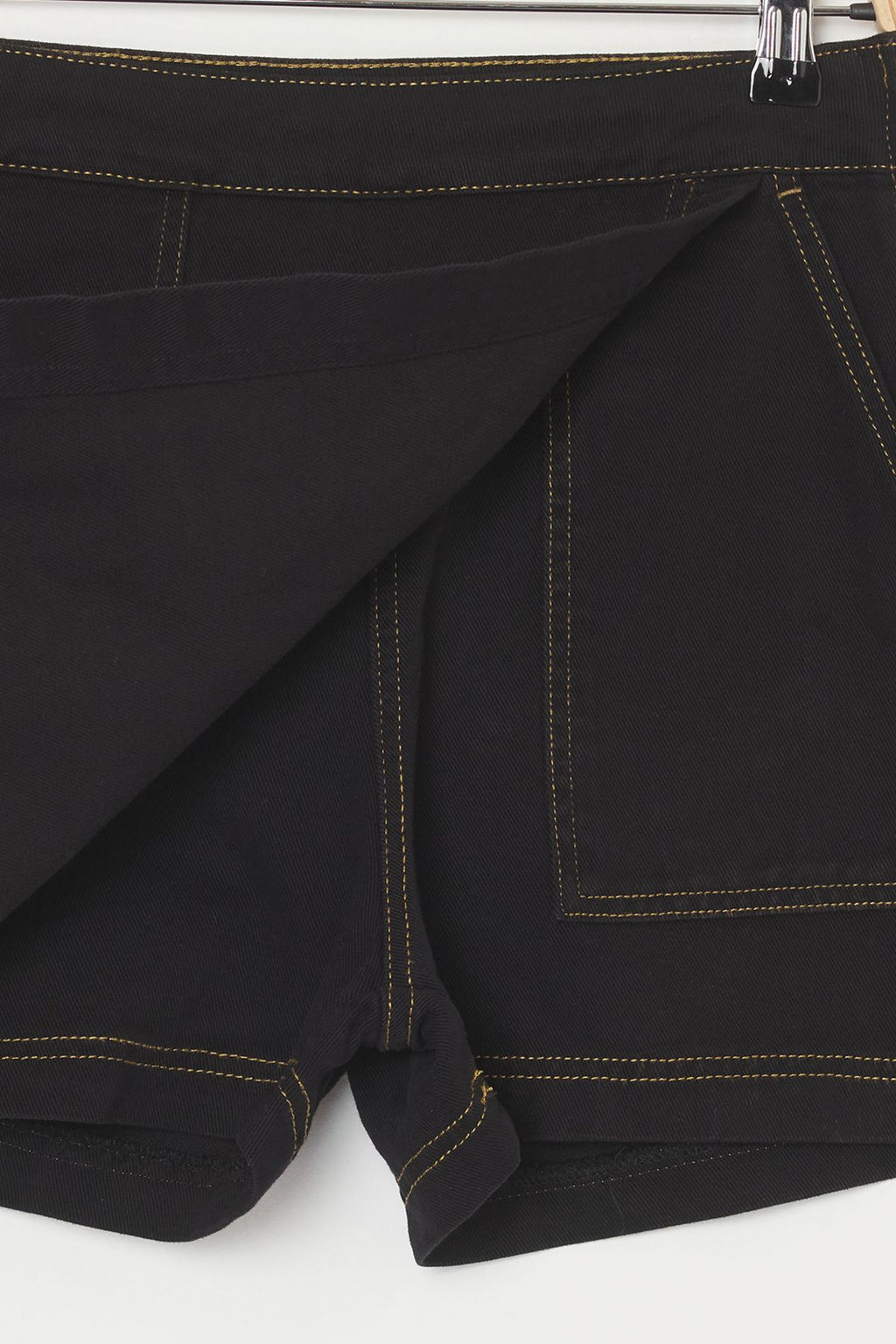 TRENDYOLMILLA Ekru Kruvaze Normal Bel Mini Denim Sort Etek TWOSS25SR00046  фото 7