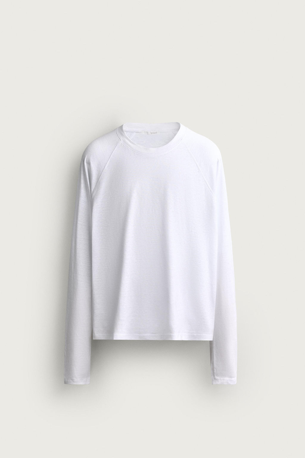CAMISETA COLOR BLOCK ALGOD?N - LINO / Blanco - Zara фото 7