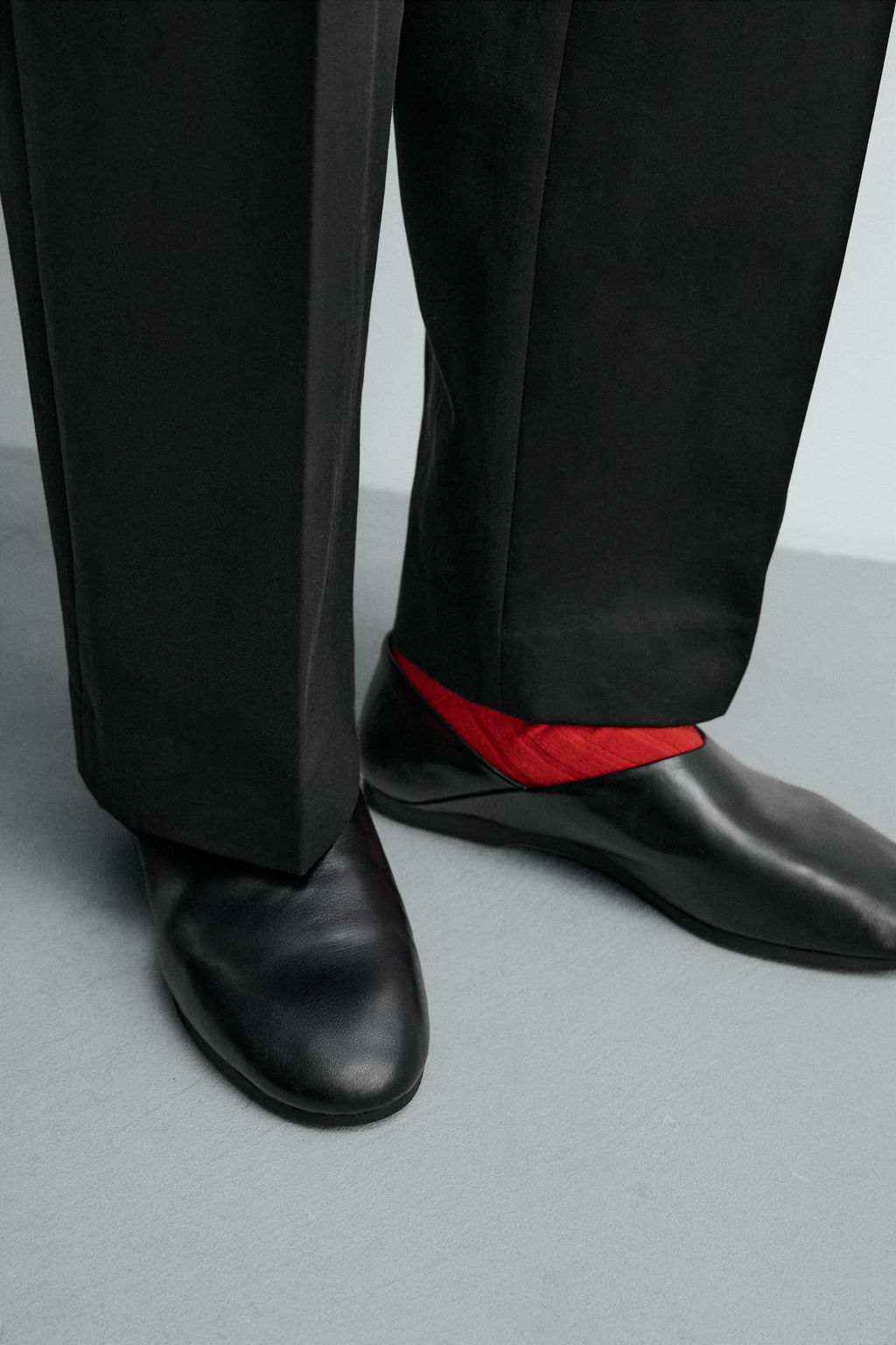 LEATHER SHOES VIBRAM® SOLE AARON LEVINE X ZARA