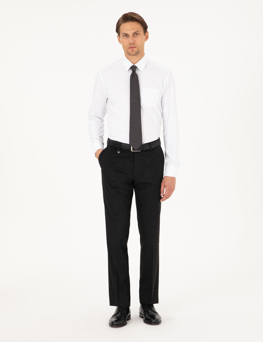 Antrasit Slim Fit Kuma_ Pantolon - Pierre cardin фото 3