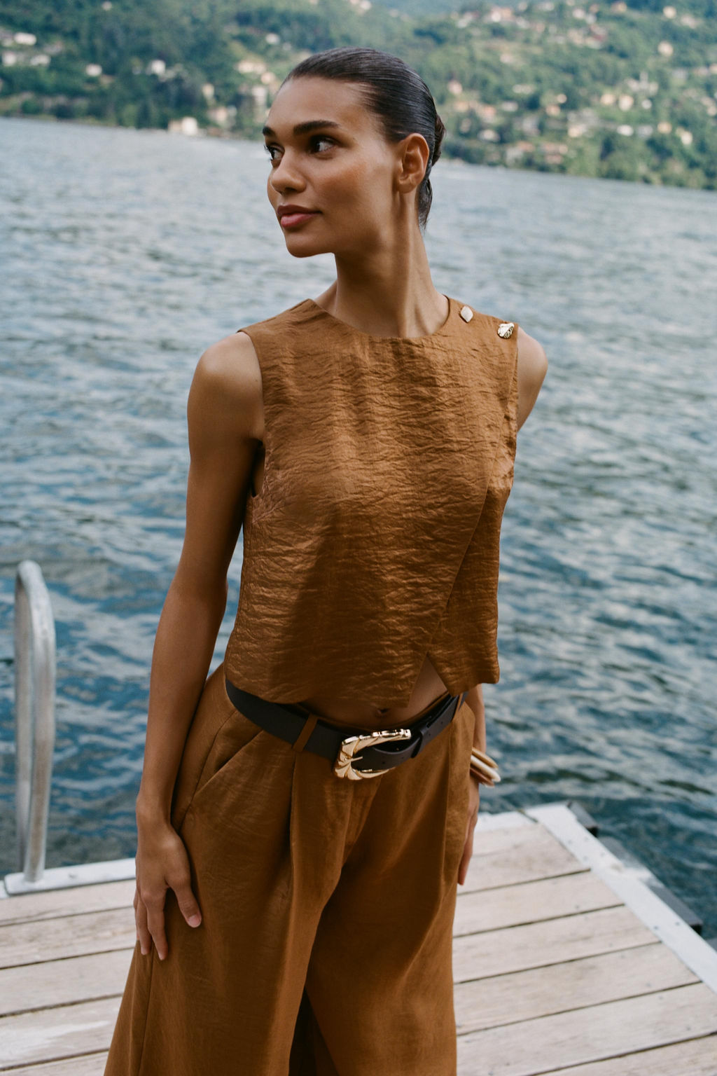 SATIN CROSSOVER TOP - Zara фото 2