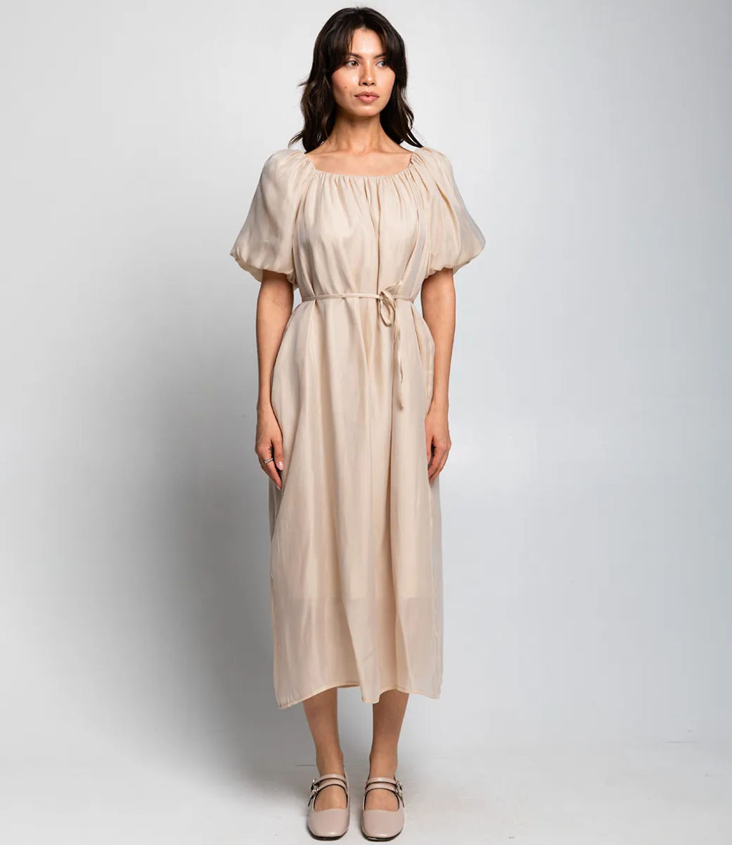 Платье #КТ6185, бежевый