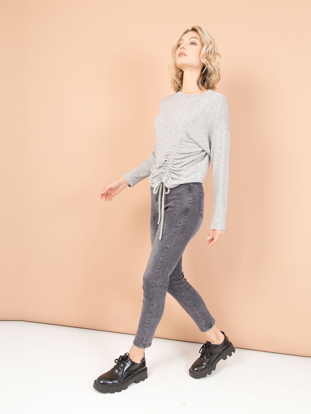 Джемпер с кулисой и завязками - Stilla фото 5