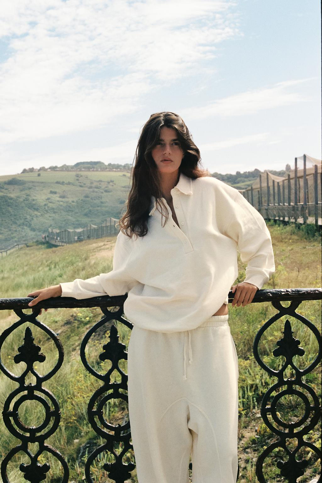 RUSTIC POLO SWEATSHIRT - Zara фото 2