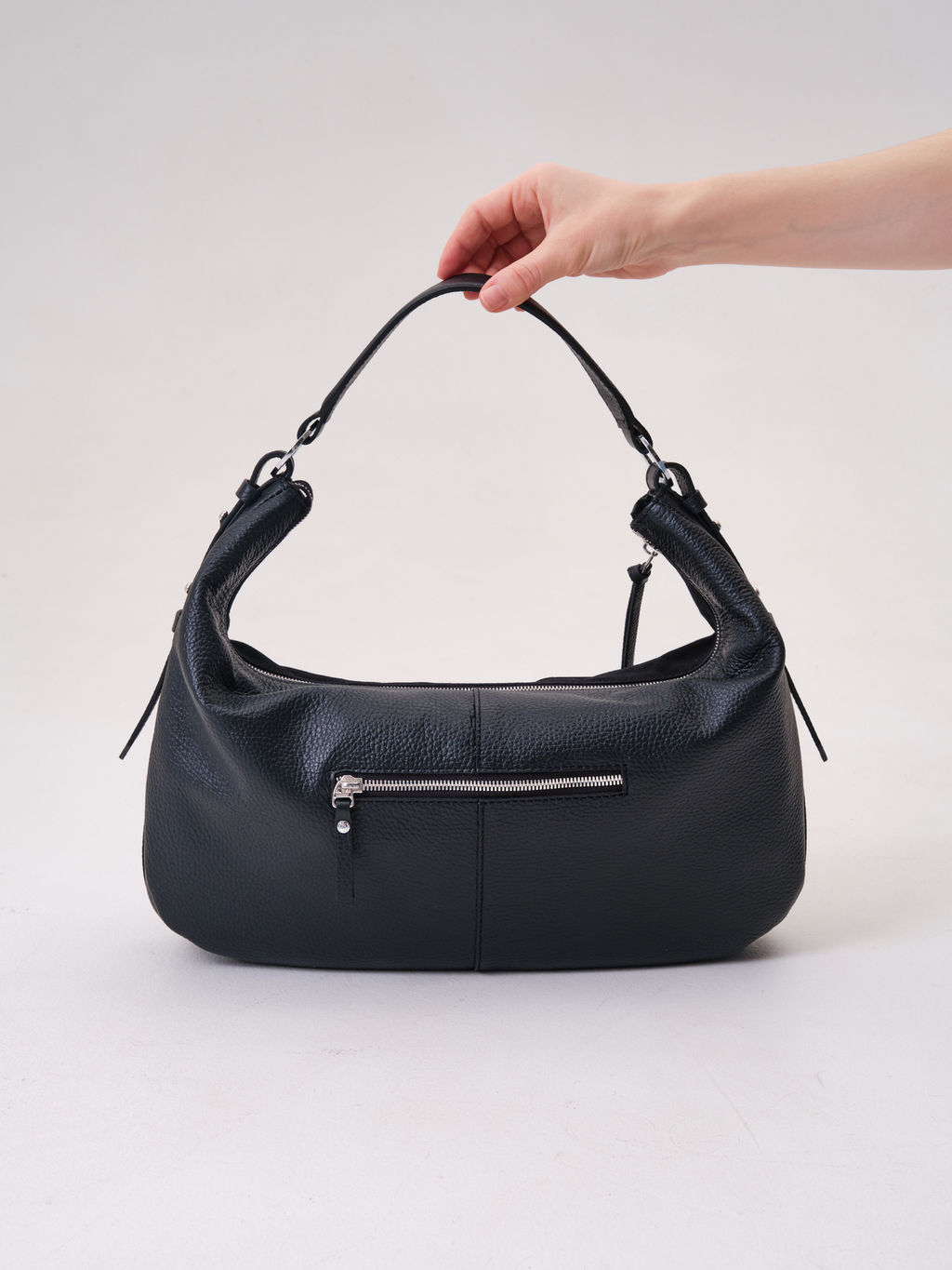 Сумка замшевая багет Azaro 30861 черный