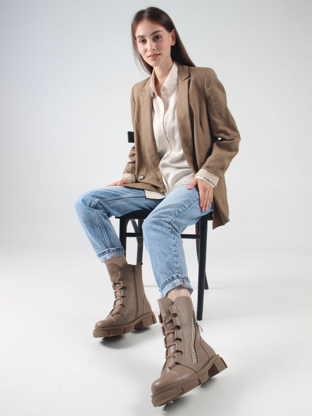 Ботинки 418.21074nut.cocoa flotter/шерсть