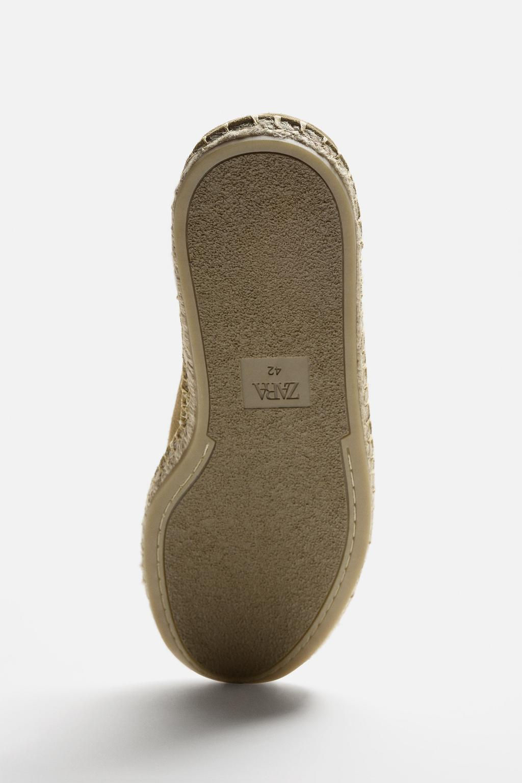LEATHER MULE ESPADRILLES - Zara фото 12
